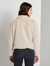 Kurze Kunstfell Jacke - Frauen - dusty beige Kurze Kunstfell Jacke - Frauen - dusty beige - 2 - TOM TAILOR Denim