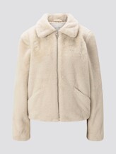 Kurze Kunstfell Jacke - Frauen - dusty beige Kurze Kunstfell Jacke - Frauen - dusty beige - 7 - TOM TAILOR Denim