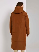 Lange gewatteerde jas met hoodie - Vrouwen - burnt hazelnut brown Lange gewatteerde jas met hoodie - Vrouwen - burnt hazelnut brown - 2 - TOM TAILOR Denim