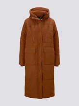 Lange gewatteerde jas met hoodie - Vrouwen - burnt hazelnut brown Lange gewatteerde jas met hoodie - Vrouwen - burnt hazelnut brown - 7 - TOM TAILOR Denim