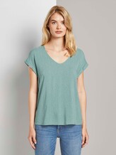 Patterned short-sleeved tunic blouse - Women - mint white dot Patterned short-sleeved tunic blouse - Women - mint white dot - 1 - TOM TAILOR Denim