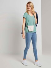 Patterned short-sleeved tunic blouse - Women - mint white dot Patterned short-sleeved tunic blouse - Women - mint white dot - 3 - TOM TAILOR Denim