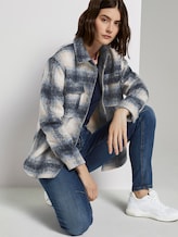 Karierte Hemdjacke - Frauen - stone blue beige check Karierte Hemdjacke - Frauen - stone blue beige check - 5 - TOM TAILOR Denim