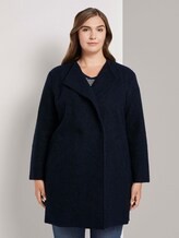 Zweireiher Bouclé-Mantel - Frauen - Sky Captain Blue Zweireiher Bouclé-Mantel - Frauen - Sky Captain Blue - 1 - My True Me