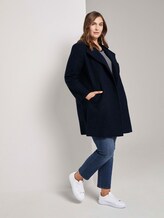 Zweireiher Bouclé-Mantel - Frauen - Sky Captain Blue Zweireiher Bouclé-Mantel - Frauen - Sky Captain Blue - 3 - My True Me