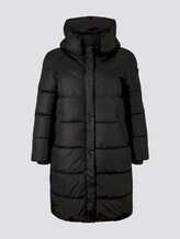 Langer Puffermantel mit hohem Kragen - Frauen - Deep Black Langer Puffermantel mit hohem Kragen - Frauen - Deep Black - 7 - My True Me