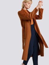 Handgefertigter Wollmantel - Frauen - burned umber orange Handgefertigter Wollmantel - Frauen - burned umber orange - 5 - Mine to five