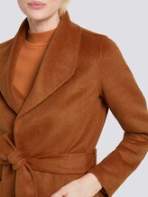 Handgefertigter Wollmantel - Frauen - burned umber orange Handgefertigter Wollmantel - Frauen - burned umber orange - 9 - Mine to five