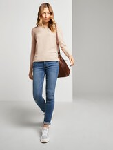 Strukturierter Pullover - Frauen - desert sand melange Strukturierter Pullover - Frauen - desert sand melange - 3 - TOM TAILOR