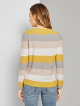 Strukturierter Pullover - Frauen - camel ottoman stripe Strukturierter Pullover - Frauen - camel ottoman stripe - 2 - TOM TAILOR