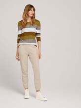 Strukturierter Pullover - Frauen - green block stripe Strukturierter Pullover - Frauen - green block stripe - 3 - TOM TAILOR
