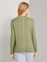 Doppelseitiger Strickpullover - Frauen - greyish green Doppelseitiger Strickpullover - Frauen - greyish green - 2 - TOM TAILOR