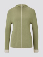 Doppelseitiger Strickpullover - Frauen - greyish green Doppelseitiger Strickpullover - Frauen - greyish green - 7 - TOM TAILOR