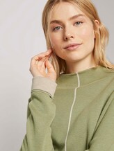 Doppelseitiger Strickpullover - Frauen - greyish green Doppelseitiger Strickpullover - Frauen - greyish green - 9 - TOM TAILOR