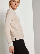 Doppelseitiger Strickpullover - Frauen - desert sand melange Doppelseitiger Strickpullover - Frauen - desert sand melange - 10 - TOM TAILOR