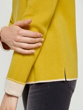 Doppelseitiger Strickpullover - Frauen - california sand yellow Doppelseitiger Strickpullover - Frauen - california sand yellow - 10 - TOM TAILOR