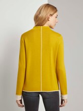 Doppelseitiger Strickpullover - Frauen - california sand yellow Doppelseitiger Strickpullover - Frauen - california sand yellow - 2 - TOM TAILOR