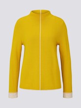 Doppelseitiger Strickpullover - Frauen - california sand yellow Doppelseitiger Strickpullover - Frauen - california sand yellow - 7 - TOM TAILOR