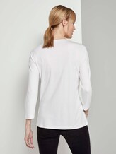 Basic Shirt mit 3/4-Arm - Frauen - Whisper White Basic Shirt mit 3/4-Arm - Frauen - Whisper White - 2 - TOM TAILOR