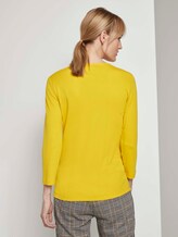 Basic Shirt mit 3/4-Arm - Frauen - california sand yellow Basic Shirt mit 3/4-Arm - Frauen - california sand yellow - 2 - TOM TAILOR