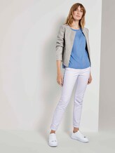 Meliertes Shirt mit 3/4-Arm - Frauen - sea blue melange Meliertes Shirt mit 3/4-Arm - Frauen - sea blue melange - 3 - TOM TAILOR