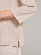 Meliertes Shirt mit 3/4-Arm - Frauen - desert sand melange Meliertes Shirt mit 3/4-Arm - Frauen - desert sand melange - 9 - TOM TAILOR