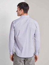 Gemustertes Stretch-Hemd - Männer - white navy broken rings design Gemustertes Stretch-Hemd - Männer - white navy broken rings design - 2 - TOM TAILOR