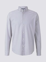 Gemustertes Stretch-Hemd - Männer - white navy broken rings design Gemustertes Stretch-Hemd - Männer - white navy broken rings design - 7 - TOM TAILOR