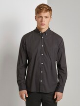 Gemustertes Stretch-Hemd - Männer - black burgundy crosses design Gemustertes Stretch-Hemd - Männer - black burgundy crosses design - 1 - TOM TAILOR