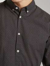 Gemustertes Stretch-Hemd - Männer - black burgundy crosses design Gemustertes Stretch-Hemd - Männer - black burgundy crosses design - 10 - TOM TAILOR