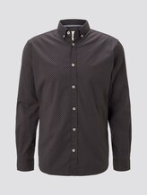 Gemustertes Stretch-Hemd - Männer - black burgundy crosses design Gemustertes Stretch-Hemd - Männer - black burgundy crosses design - 7 - TOM TAILOR