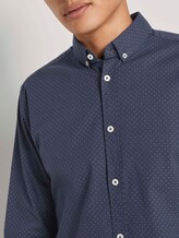 Gemustertes Stretch-Hemd - Männer - navy blue crosses design Gemustertes Stretch-Hemd - Männer - navy blue crosses design - 10 - TOM TAILOR