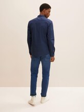 Gemustertes Stretch-Hemd - Männer - navy blue crosses design Gemustertes Stretch-Hemd - Männer - navy blue crosses design - 2 - TOM TAILOR