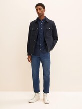 Gemustertes Stretch-Hemd - Männer - navy blue crosses design Gemustertes Stretch-Hemd - Männer - navy blue crosses design - 3 - TOM TAILOR