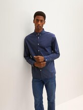 Gemustertes Stretch-Hemd - Männer - navy blue crosses design Gemustertes Stretch-Hemd - Männer - navy blue crosses design - 5 - TOM TAILOR