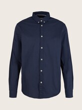 Gemustertes Stretch-Hemd - Männer - navy blue crosses design Gemustertes Stretch-Hemd - Männer - navy blue crosses design - 7 - TOM TAILOR