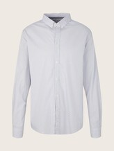 Gemustertes Stretch-Hemd - Männer - white blue crosses design Gemustertes Stretch-Hemd - Männer - white blue crosses design - 7 - TOM TAILOR