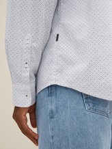 Gemustertes Stretch-Hemd - Männer - white blue crosses design Gemustertes Stretch-Hemd - Männer - white blue crosses design - 9 - TOM TAILOR