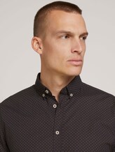 Gemustertes Stretch-Hemd - Männer - black base burgundy design Gemustertes Stretch-Hemd - Männer - black base burgundy design - 9 - TOM TAILOR
