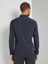 Gemustertes Slim Stretch-Hemd - Männer - navy stripe Gemustertes Slim Stretch-Hemd - Männer - navy stripe - 2 - TOM TAILOR