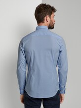 Gemustertes Slim Stretch-Hemd - Männer - light blue mini vichy check Gemustertes Slim Stretch-Hemd - Männer - light blue mini vichy check - 2 - TOM TAILOR
