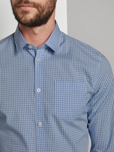 Gemustertes Slim Stretch-Hemd - Männer - light blue mini vichy check Gemustertes Slim Stretch-Hemd - Männer - light blue mini vichy check - 9 - TOM TAILOR