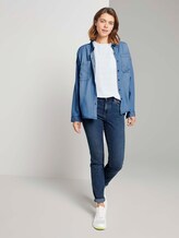 Tunika Bluse mit Brusttasche - Frauen - Off White Tunika Bluse mit Brusttasche - Frauen - Off White - 3 - TOM TAILOR Denim