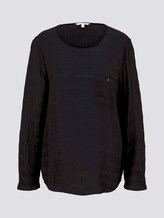 Tunika Bluse mit Brusttasche - Frauen - Deep Black Tunika Bluse mit Brusttasche - Frauen - Deep Black - 7 - TOM TAILOR Denim