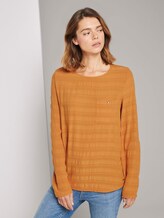 Tunika Bluse mit Brusttasche - Frauen - orange yellow Tunika Bluse mit Brusttasche - Frauen - orange yellow - 1 - TOM TAILOR Denim