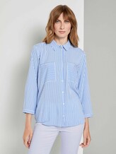 Gestreifte Hemdbluse - Frauen - stripe vertical blue Gestreifte Hemdbluse - Frauen - stripe vertical blue - 1 - TOM TAILOR