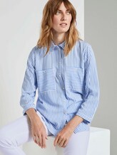 Gestreifte Hemdbluse - Frauen - stripe vertical blue Gestreifte Hemdbluse - Frauen - stripe vertical blue - 5 - TOM TAILOR