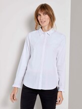 Hemdbluse mit Rüschendetail - Frauen - White Hemdbluse mit Rüschendetail - Frauen - White - 1 - TOM TAILOR
