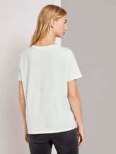 Lockeres Basic-T-Shirt - Frauen - Off White Lockeres Basic-T-Shirt - Frauen - Off White - 2 - TOM TAILOR Denim