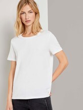 Lockeres Basic-T-Shirt - Frauen - Off White Lockeres Basic-T-Shirt - Frauen - Off White - 5 - TOM TAILOR Denim